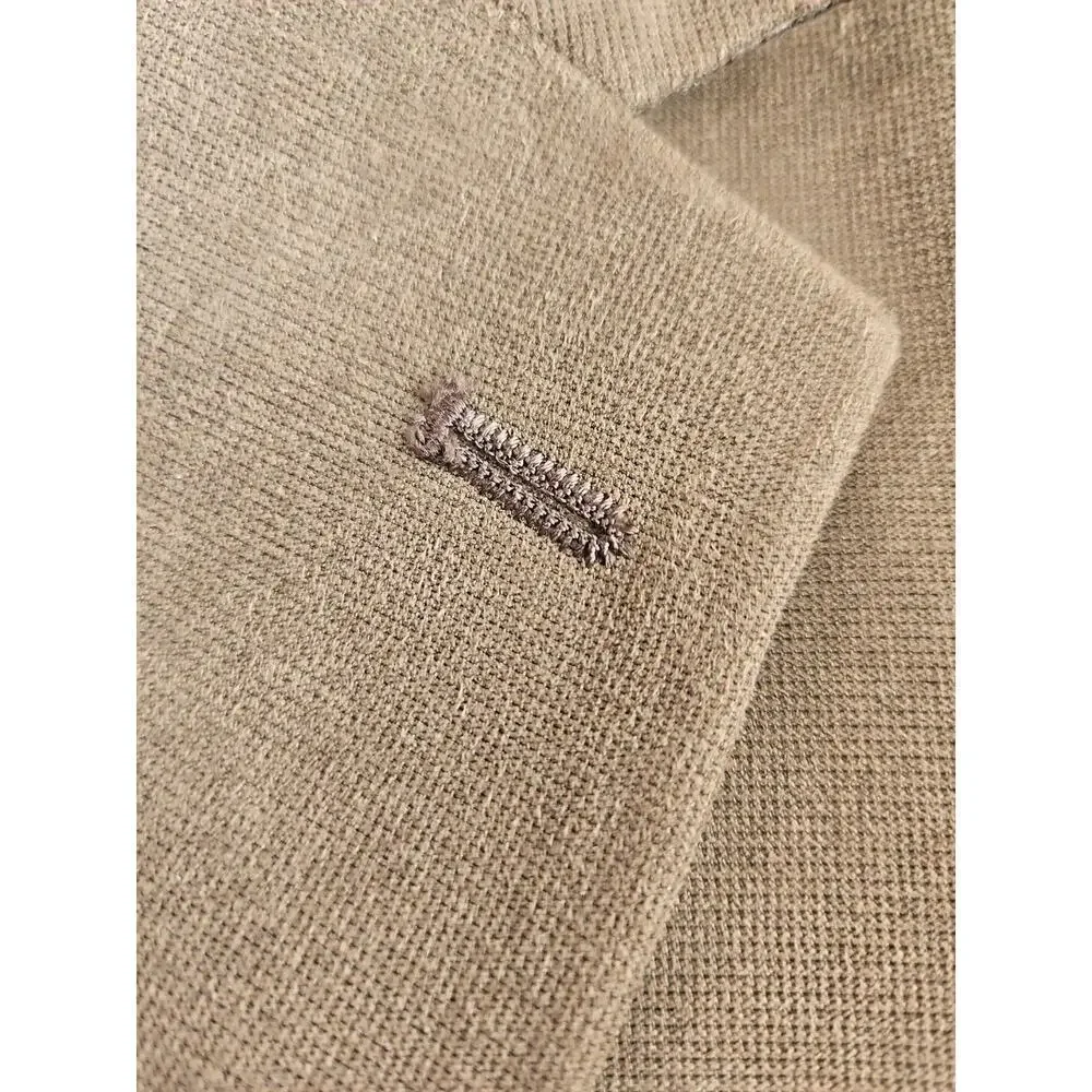 Ralph Lauren Green Label Suede Tan Sport Jacket Blazer 44R Fully Lined Grt Shape